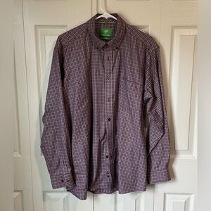 Men’s Forsyth of Canada Button Down Plaid Dress Shirt - EUC